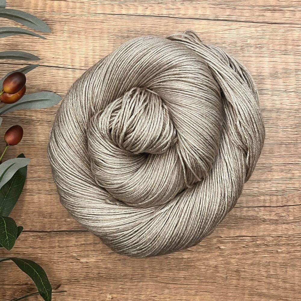 *One of a Kind* 4 ply Silk and Merino Yarn - Silky Mink