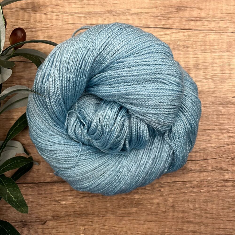*One of a Kind* Merino and Silk Lace Yarn - Skyfall