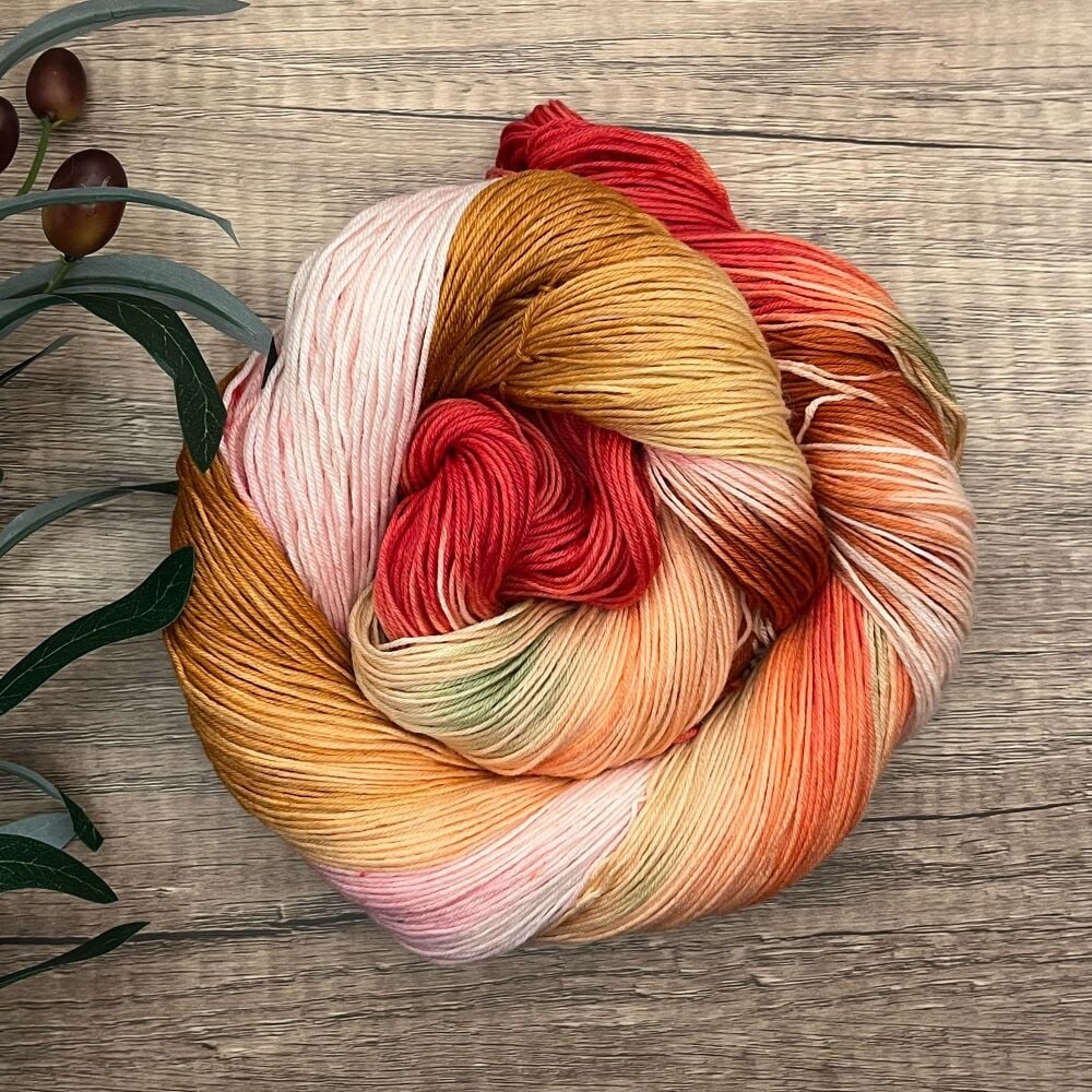 *One of a Kind* 4 ply / Sock Yarn - Strawberry Girl