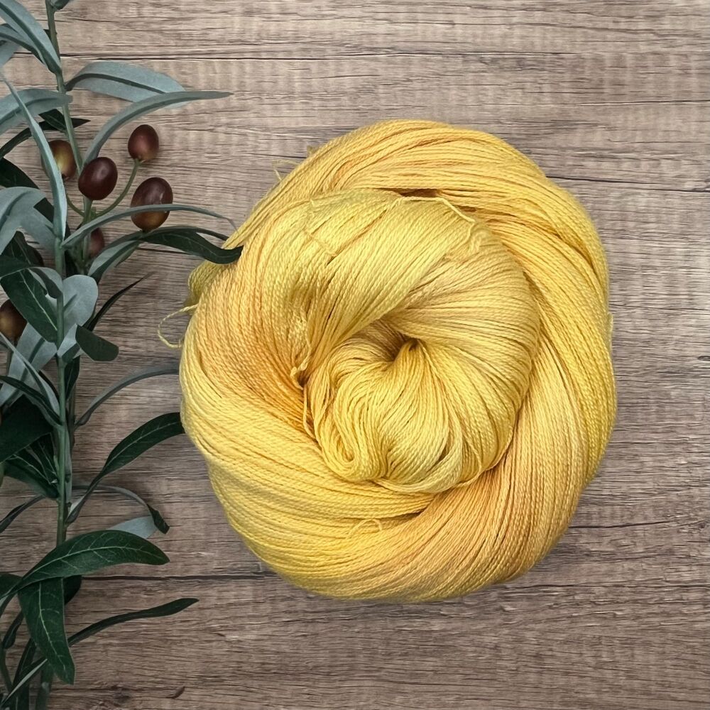 *One of a Kind*  Merino and Silk Lace Yarn (800m) - Summer Sun