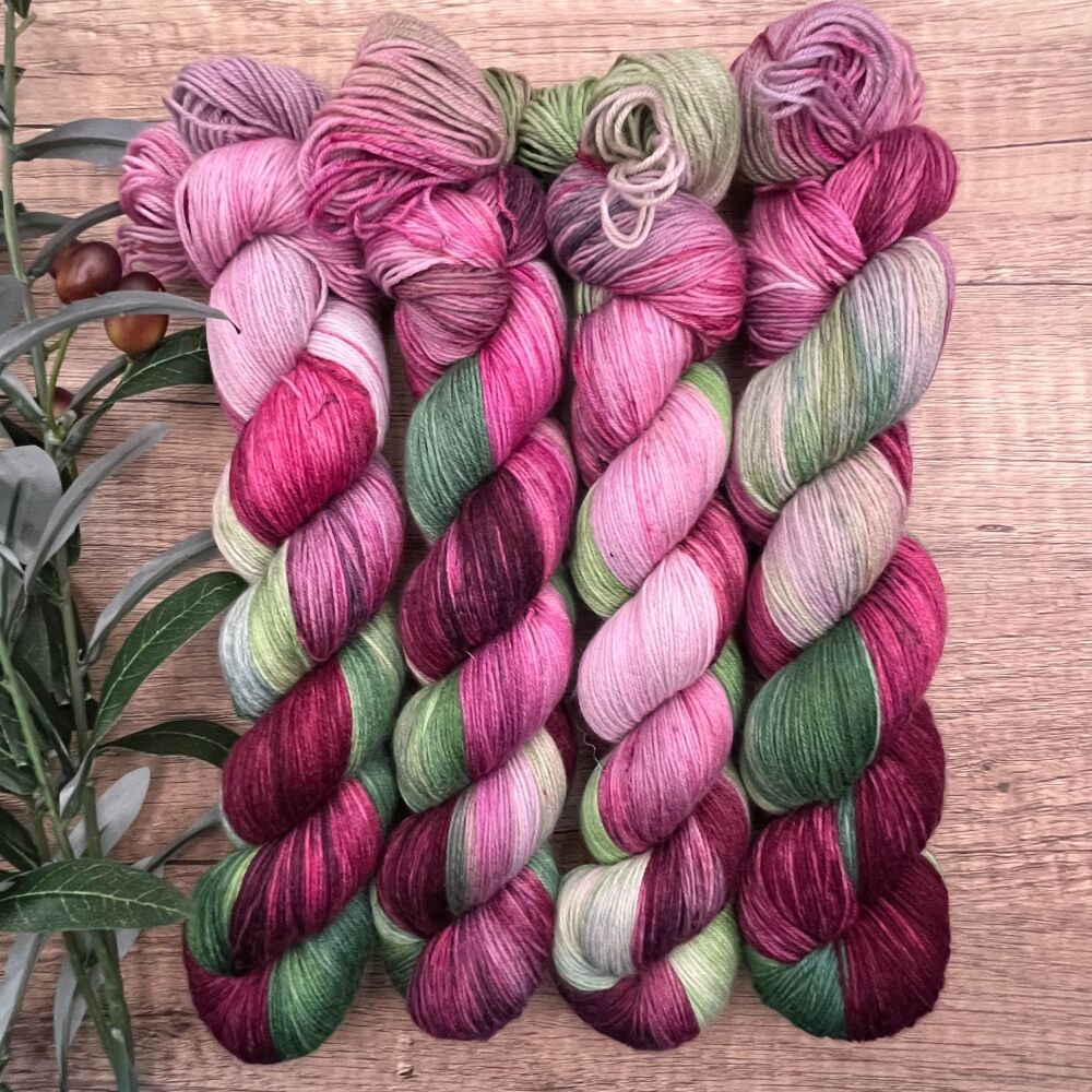 *Limited Edition* 4 ply / Sock Yarn - Painted Begonia