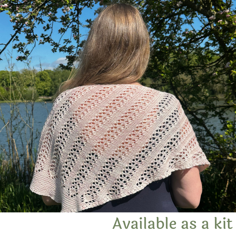 One Skein Shawl Knitting Pattern - Sakura