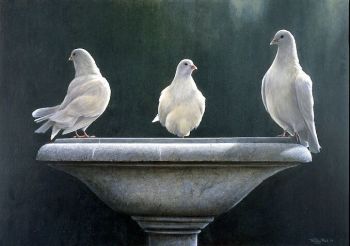 The Three Graces - White Doves - Limited Edition Print By Jeremy Paul