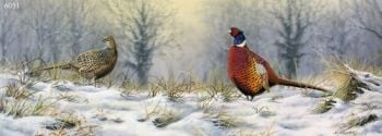 Winter Brace - Pheasants - Limited Edition Print By Nigel Artingstall
