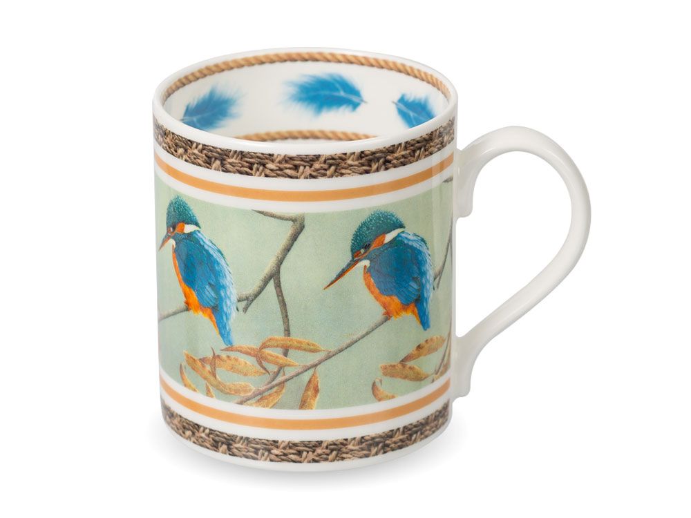 Luxury - Kingfishers Fine Bone China Mug By Robert E Fuller