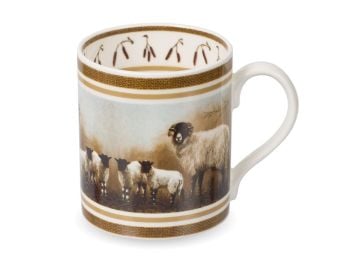 Sheep - Luxury Fine Bone China Mug By Robert E Fuller