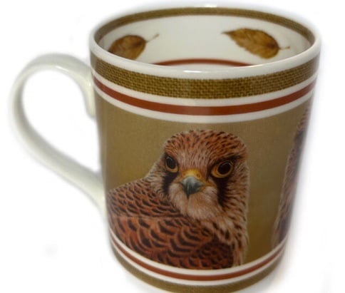 Kestrel - Luxury Fine Bone China Mug By Robert E Fuller