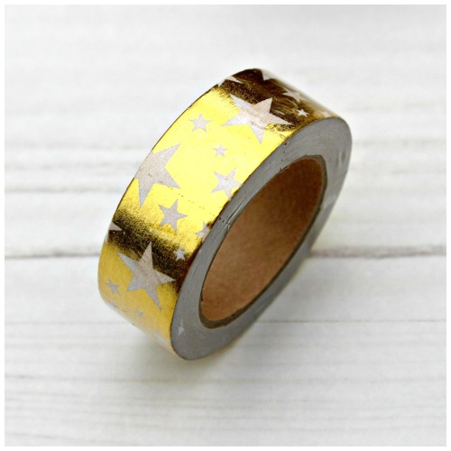 Gold Foil Star Washi Tape