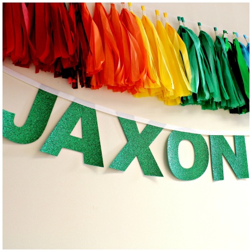 Personalised Glitter Banner Garland
