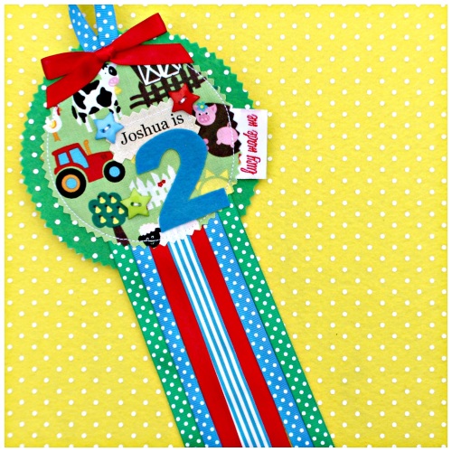 Farm Animals Tractor Rosette