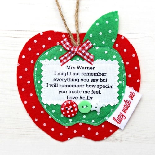 Personalised Teacher Apple Gift