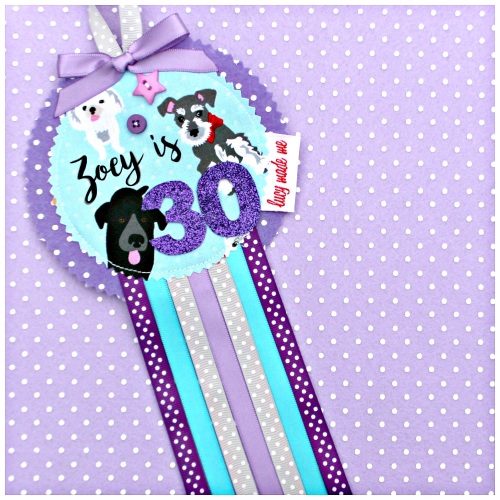 Dog Rosette Badge