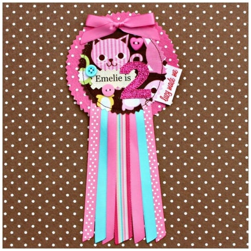 Cat Rosette Badge
