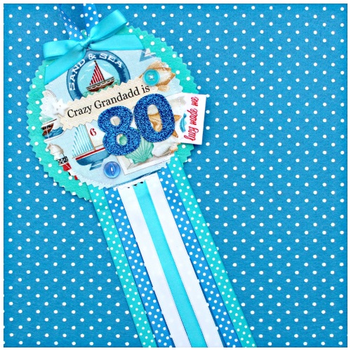 Nautical Seaside Rosette Badge