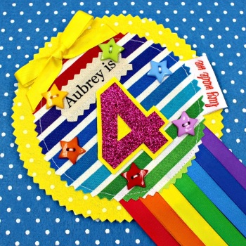 Rainbow Stripes Badge 