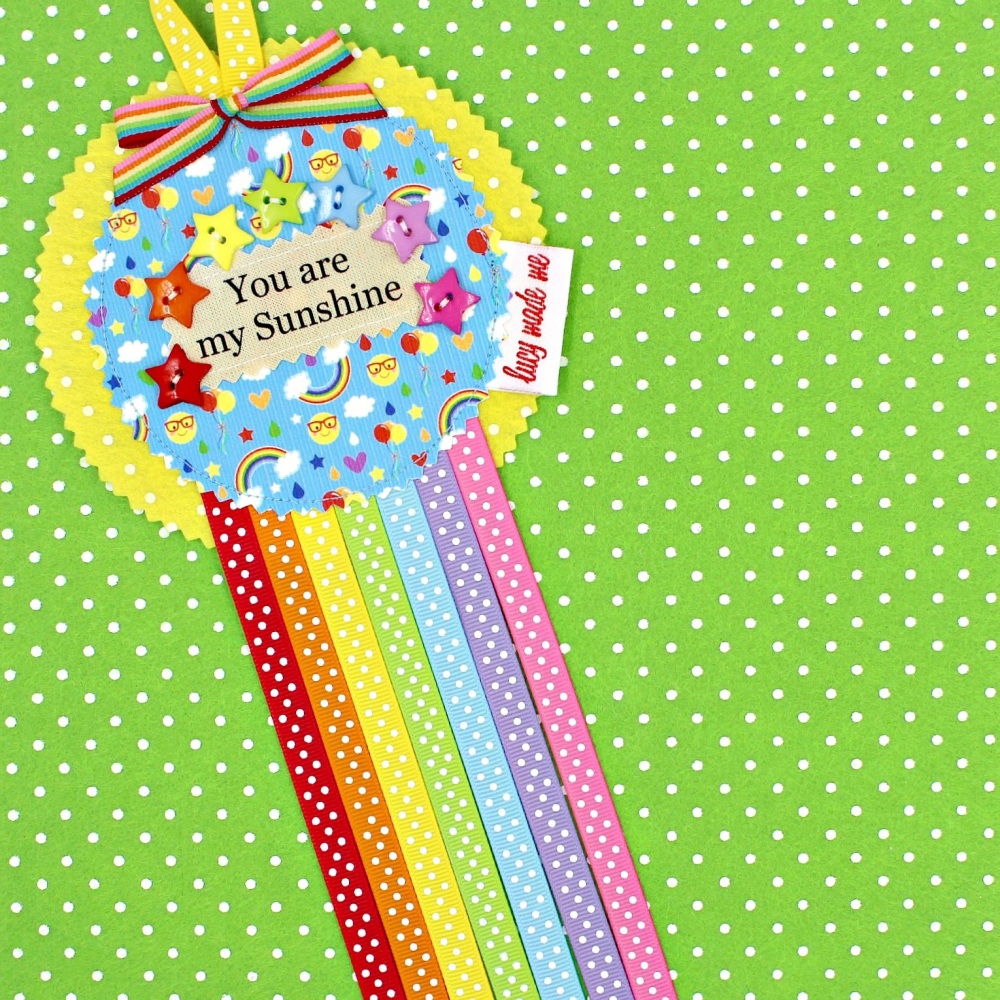 Rainbow Sunshine Badge £8.00-£12.00