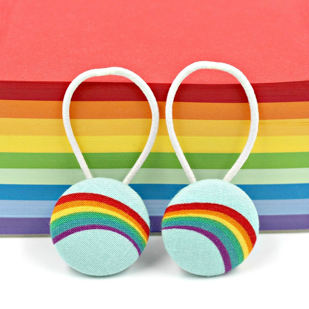 2 x Rainbow Hair Ties