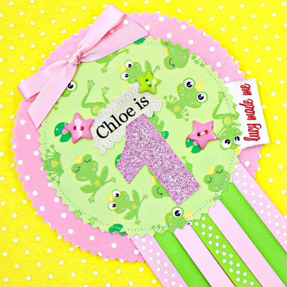 Girlie Frog Princess Animals Badge £8.00-£12.00