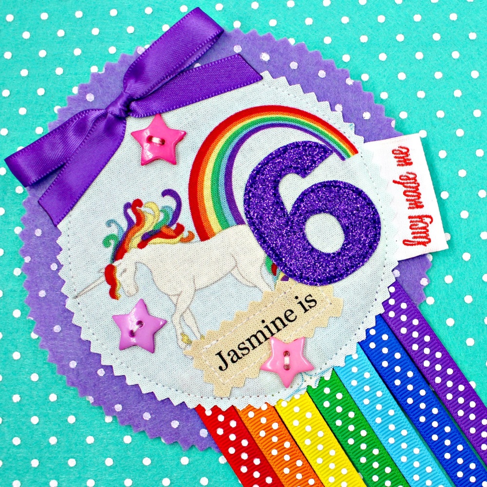 Unicorn Rainbow Badge £8.00-£12.00