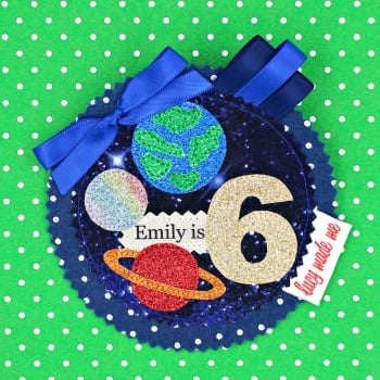 Space Planets Badge