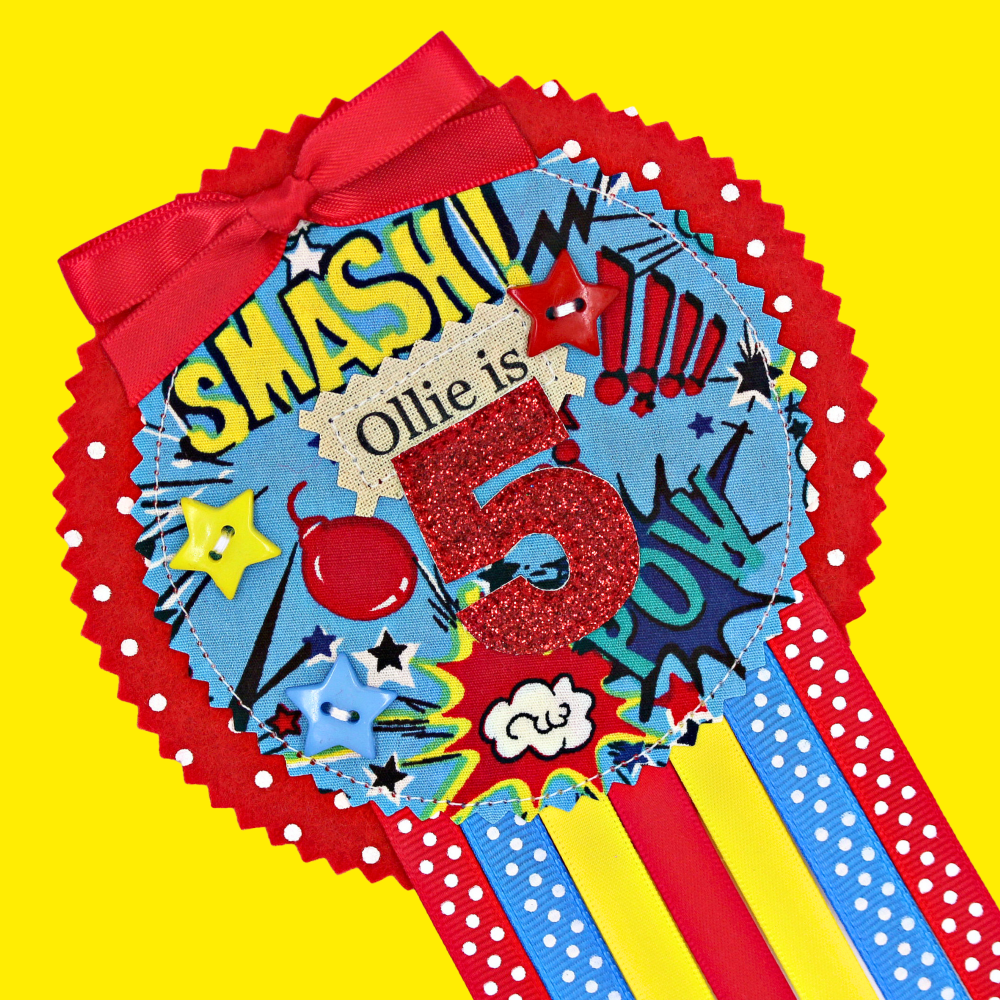 Superhero Blue Badge