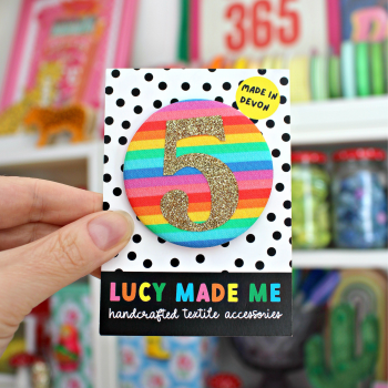Birthday Number Pin Badge