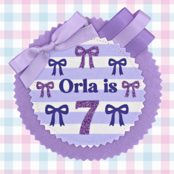 Bow Badge (Lilac)