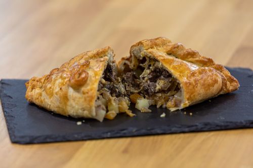 Steak and Cornish Blue pasty