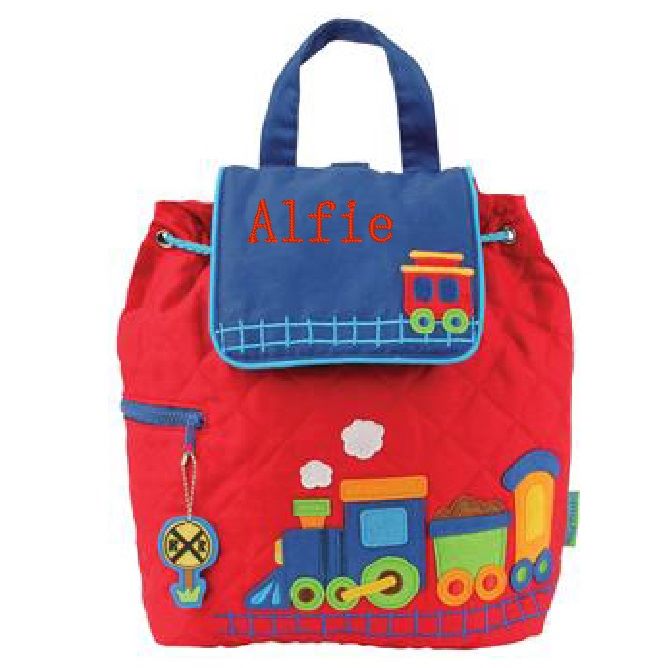Childrens Quilted Train Backpack