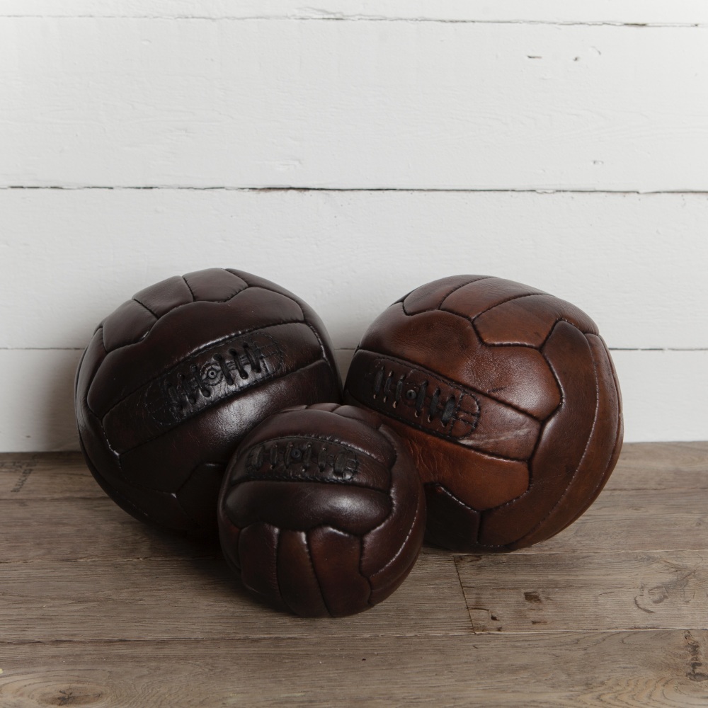 Hand Stitched and Dyed Leather Football 