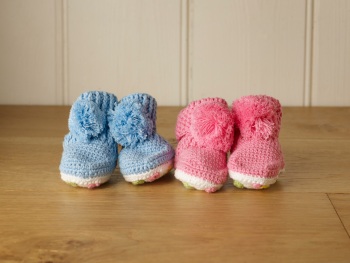 Knitted Baby Booties 