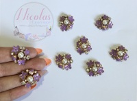 Lilac - The Floral Bug bling golden embelishment