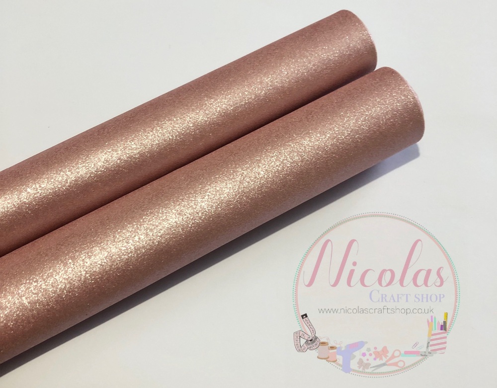 Pearlescent dusky pink fabric sheet 