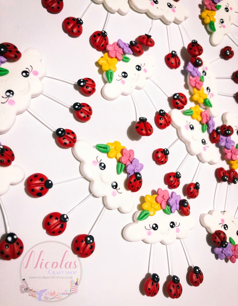 The ladybird inspired cloud polymer clay