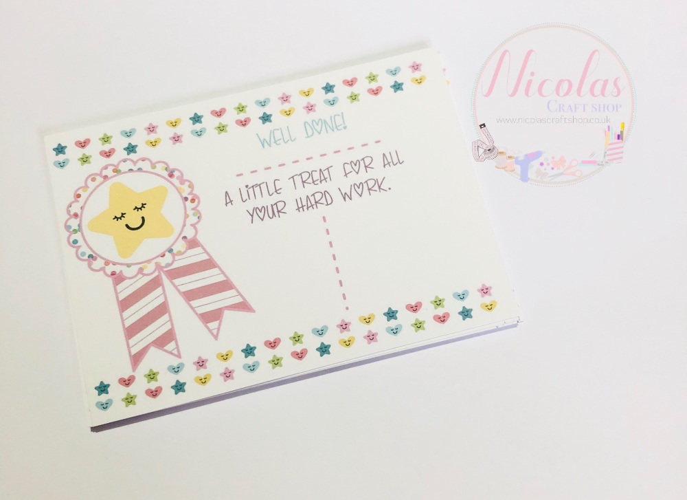 Personalised well done bow display cards (pack of 10)