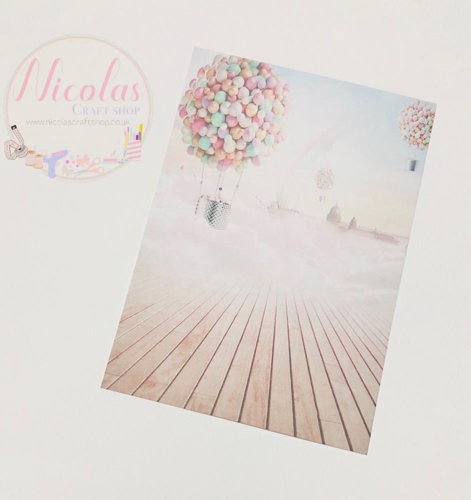 Pastel Dreamland Printed bow card (pack of 10)