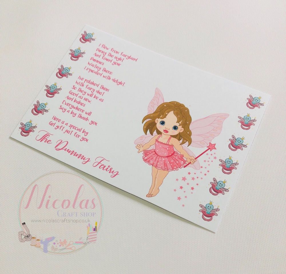 The Dummy Fairy printed bow cards (10pk)