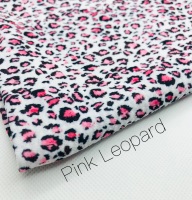 Pink Leopard Patterned Bullet Fabric 