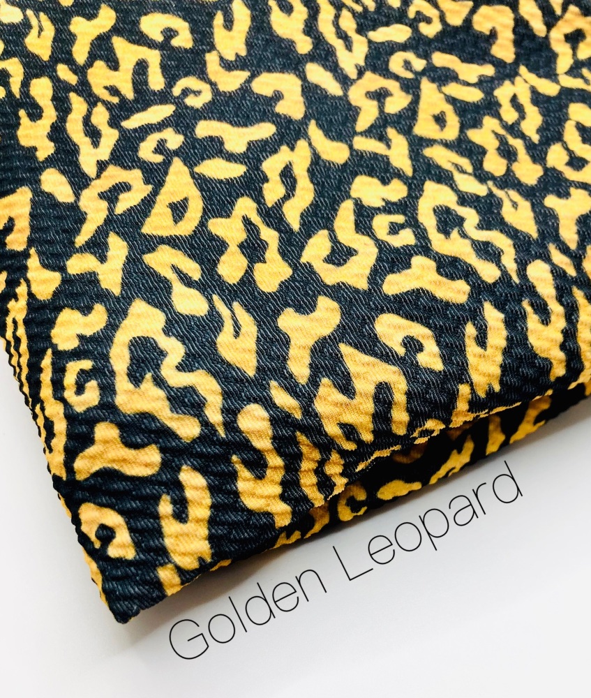 The Golden Leopard printed bullet fabric 