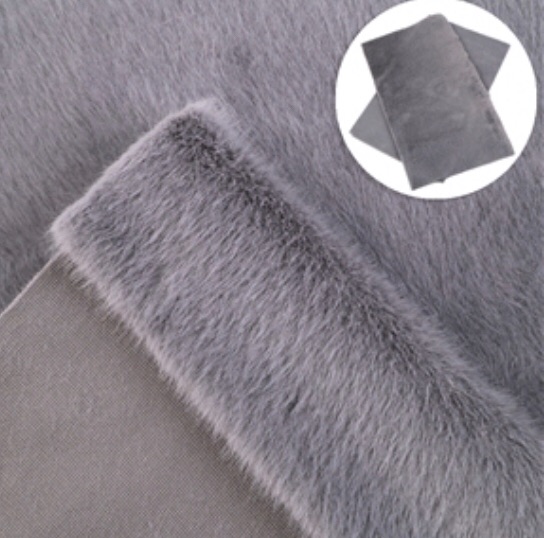 Luxury Grey fur fabric