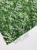 LUXURY -  Safari collection - Jungle Leaves chunky glitter fabric
