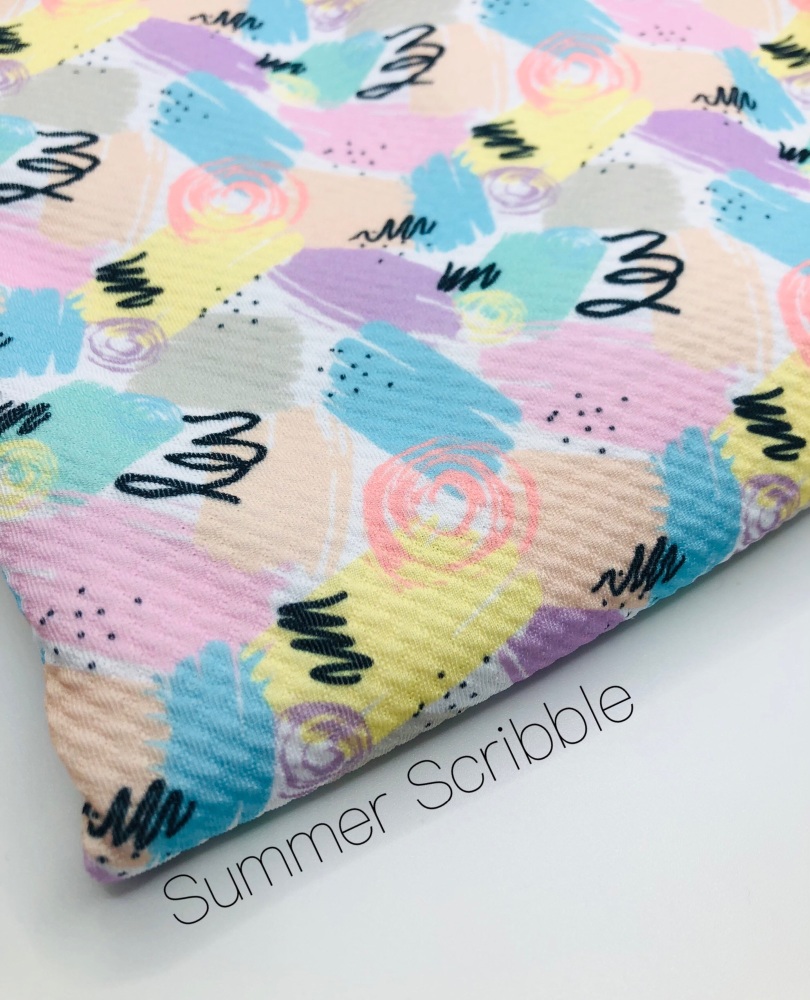 Summer Scribble Bullet Fabric