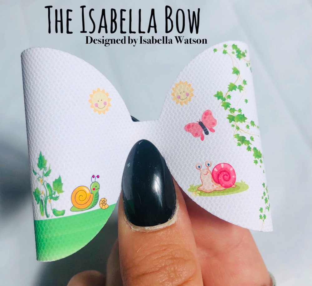 The Isabella Bow - Snail inspired  pre cut bow loop