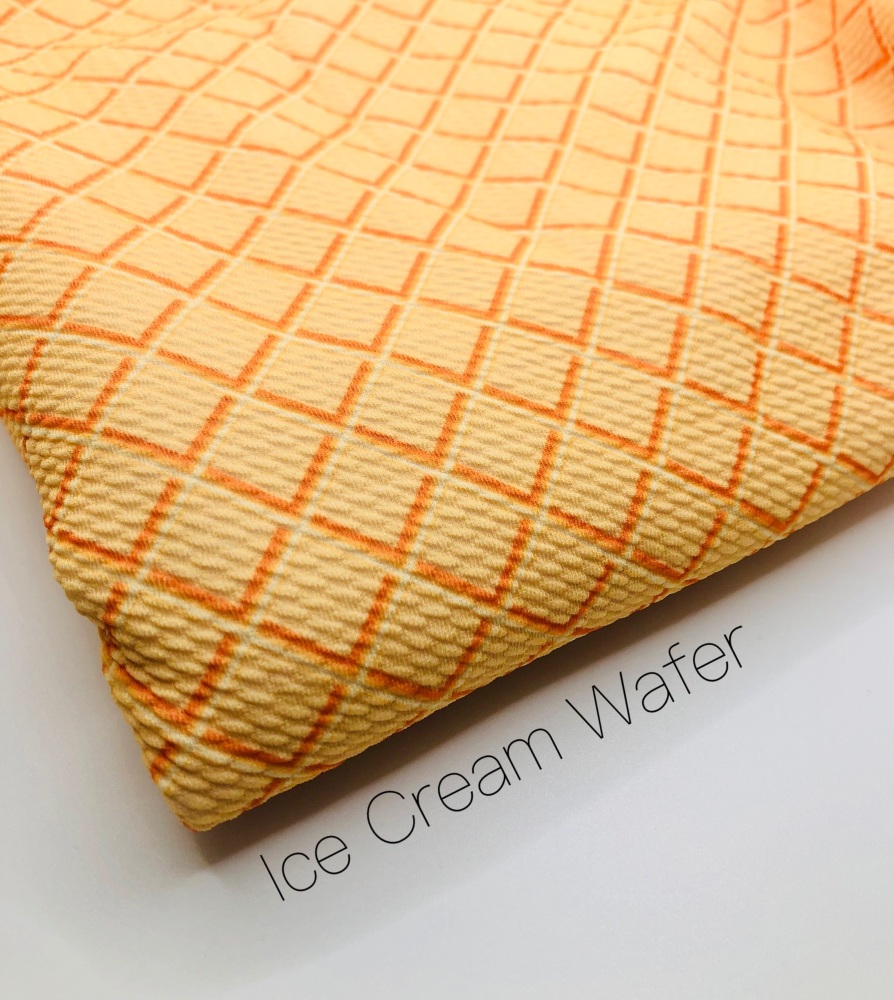 Ice Cream Wafer Printed Bullet Fabric
