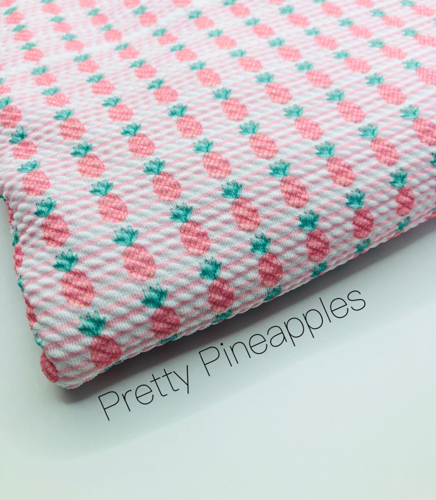 Pretty Pineapples Printed Bullet Fabric