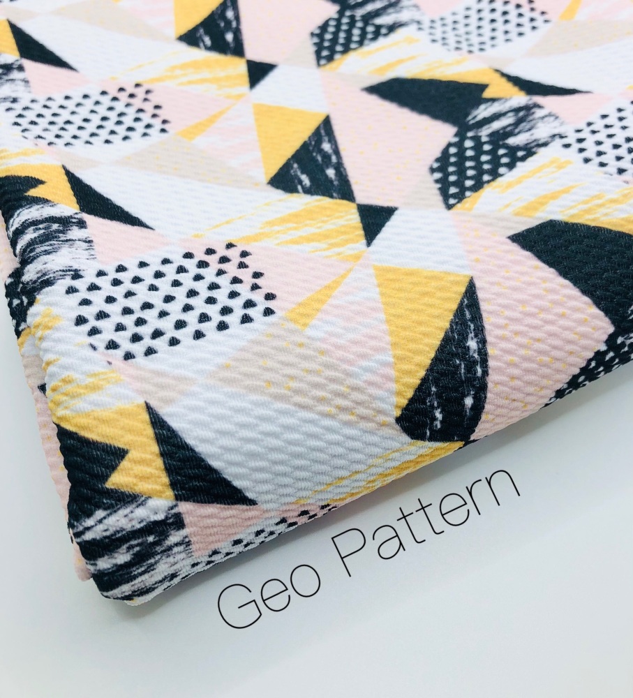 Geo Pattern Printed Bullet Fabric