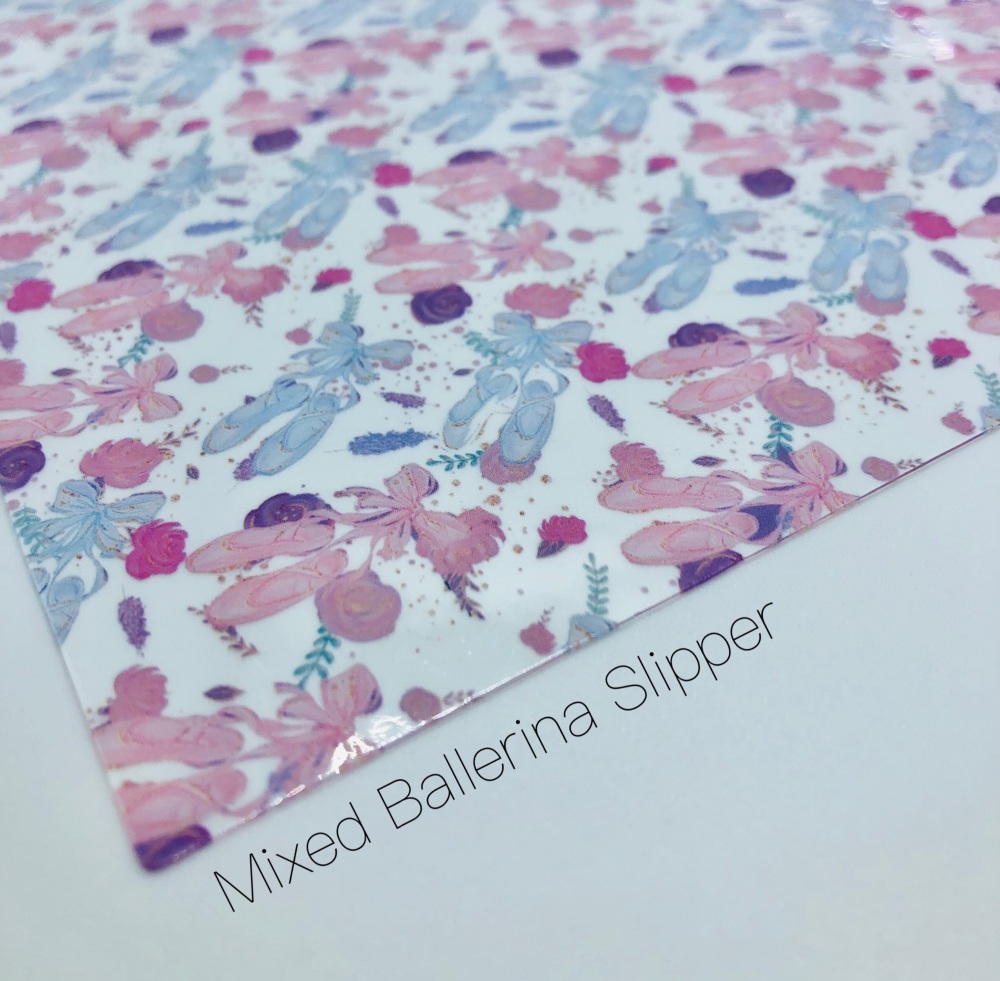 Mixed Ballerina Slipper Transparent Jelly Fabric