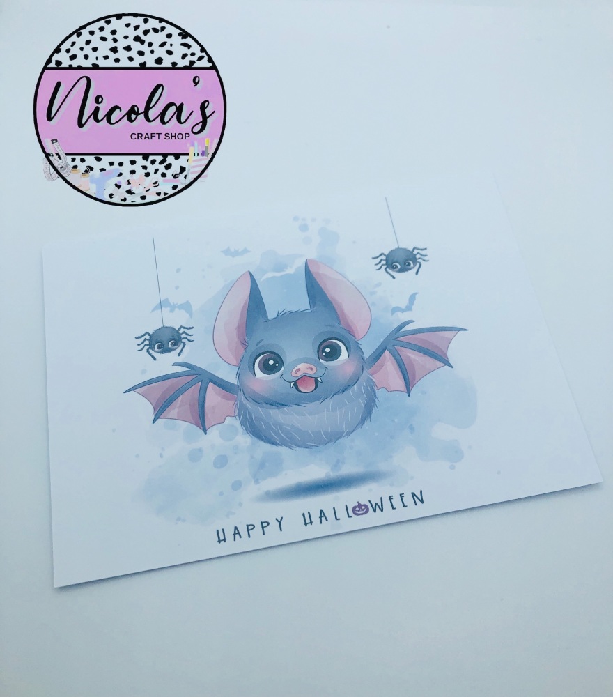 Happy Halloween Bat printed bow display cards
