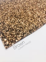 Luxury - Plain Brown Chunky Glitter