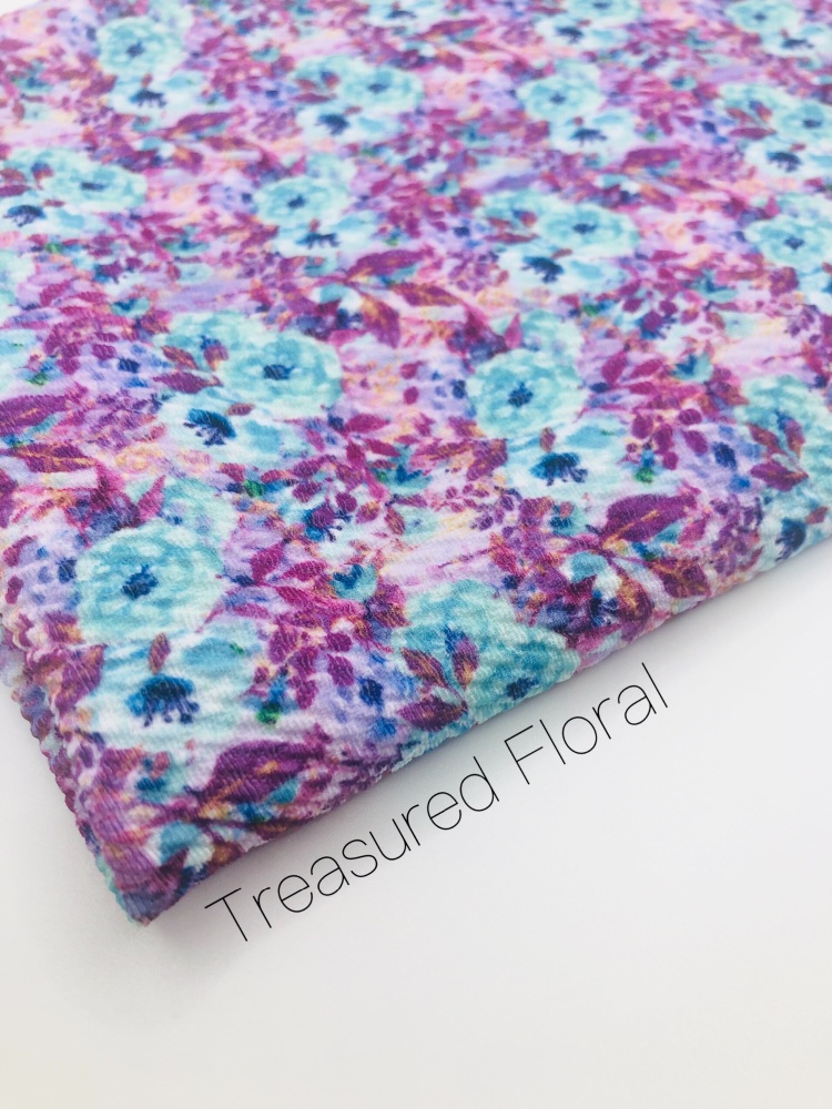 Treasured Floral Printed Bullet Fabric